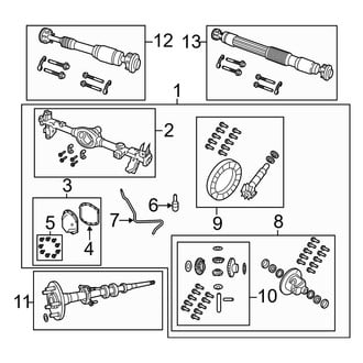Jeep OE - Rear Suspension - Axle Housing (Dana 35, M200 (Code DRZ))