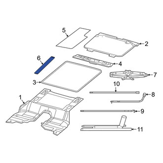 Jeep OE - Rear Left Floor Side Rail