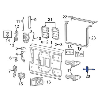 Jeep OE - Rear Tailgate Support Cable