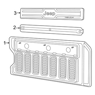 Jeep OE - Tail Gate - Interior Trim