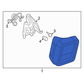 Jeep OE - Rear Left Tail Light Assembly
