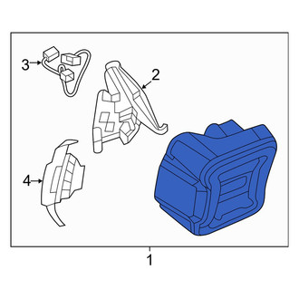 Jeep OE - Rear Right Tail Light Assembly