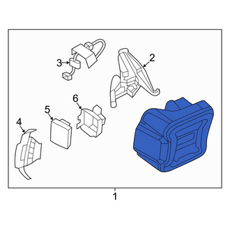 Jeep OE - Rear Left Tail Light Assembly