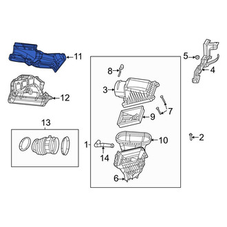 Jeep OE - Front Engine Air Intake Hose