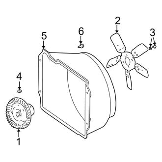 Jeep OE - Cooling Fan (Mechanical), (4.0L)