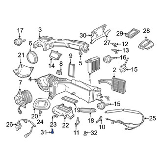 Jeep OE - HVAC Unit Case Screw