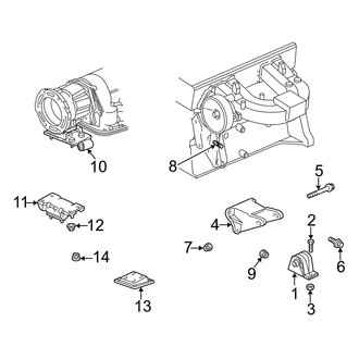 Jeep OE - Engine Mounting (2.5L)