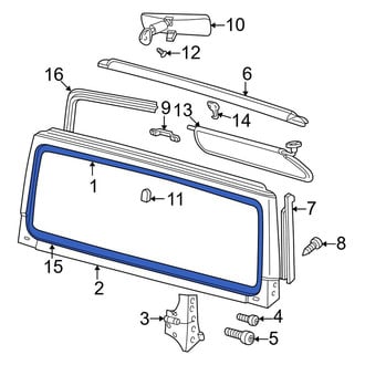 Jeep OE - Front Windshield Molding