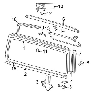 Jeep OE - Windshield - Glass