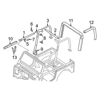 Jeep OE - Convertible/Soft Top - Frame & Components (With Sport Bar)