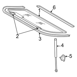 Jeep OE - Lift Gate - Glass