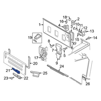 Jeep OE - Rear Lower Tailgate Hinge