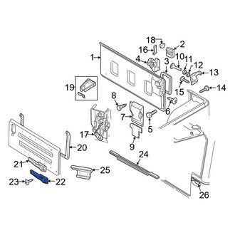 Jeep OE - Rear Lower Tailgate Hinge