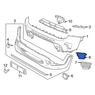 Jeep OE - Front Left Grille Molding