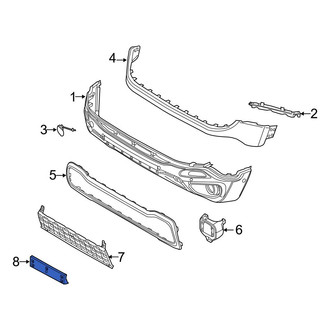 Jeep OE - Front License Plate Bracket
