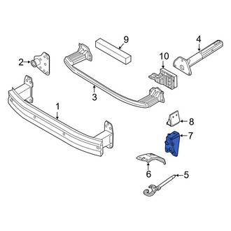 Jeep OE - Left Tow Hook Bracket