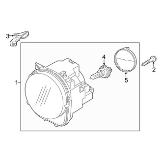 Jeep OE - Front Lamps - Headlamp Components (High Intensity Discharge)