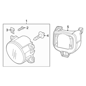 Jeep OE - Front Lamps - Fog Lamps