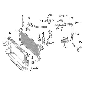 Jeep OE - Cooling - Radiator & Components (1.4L)