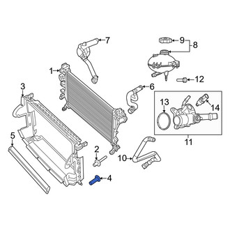 Jeep OE - Radiator Support Baffle Bolt