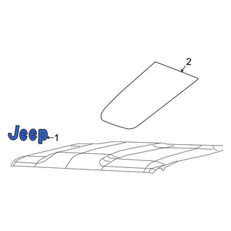 Jeep OE - Front Hood Emblem