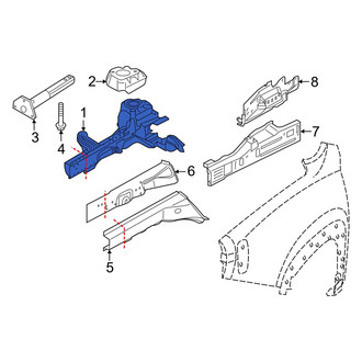 Jeep OE - Front Right Frame Side Member Assembly