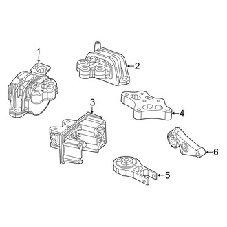 Jeep OE - Engine / Transaxle - Engine & Transmission Mounting (1.4L)