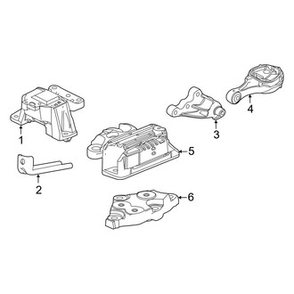 Jeep OE - Engine / Transaxle - Engine & Transmission Mounting (1.3L)