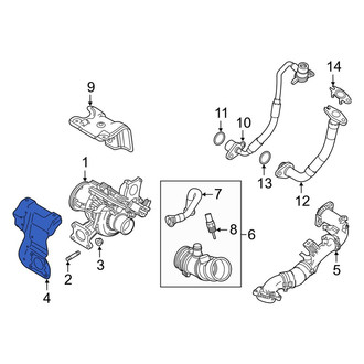 Jeep OE - Turbocharger Mount Heat Shield