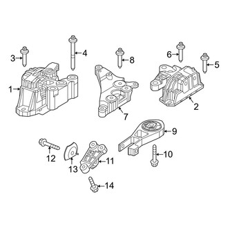 Jeep OE - Engine / Transaxle - Engine & Transmission Mounting (2.4L)