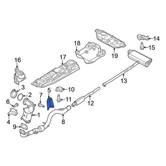Jeep OE - Left Catalytic Converter Bracket