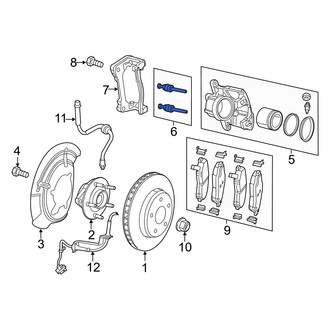Jeep OE - Front Disc Brake Caliper Pin