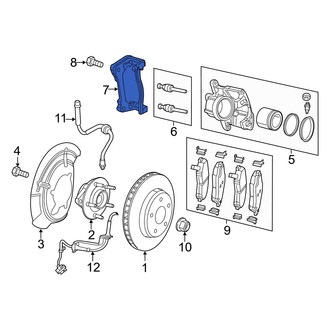 Jeep OE - Front Left Disc Brake Caliper Bracket