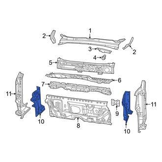 Jeep OE - Right Outer Body A-Pillar