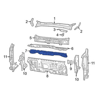 Jeep OE - Front Lower Cowl Crossmember