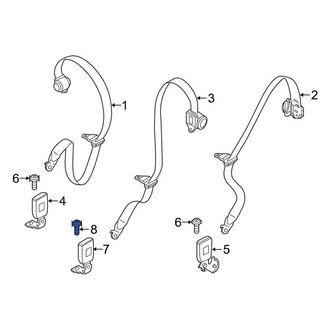 Jeep OE - Center Seat Belt Receptacle Screw