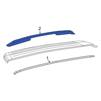 Jeep OE - Left Roof Luggage Carrier Side Rail