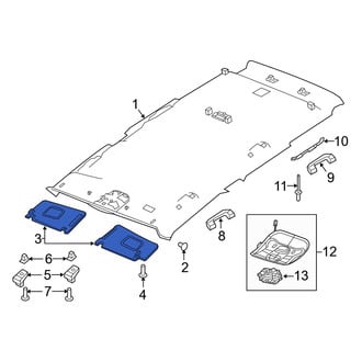 Jeep OE - Left Sun Visor