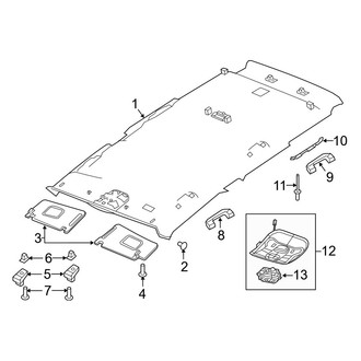 Jeep OE - Roof - Headliner (With Sunroof)