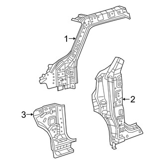Jeep OE - Pillars, Rocker & Floor - Hinge Pillar