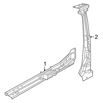 Jeep OE - Pillars, Rocker & Floor - Center Pillar & Rocker