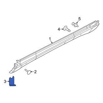 Jeep OE - Left Rocker Panel Molding Bracket