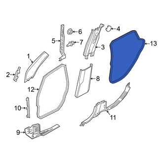 Jeep OE - Rear Inner Door Seal
