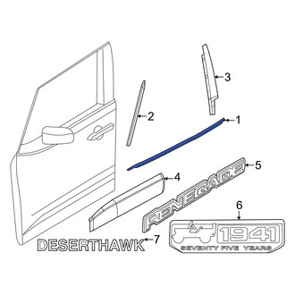 Jeep OE - Front Left Door Belt Molding