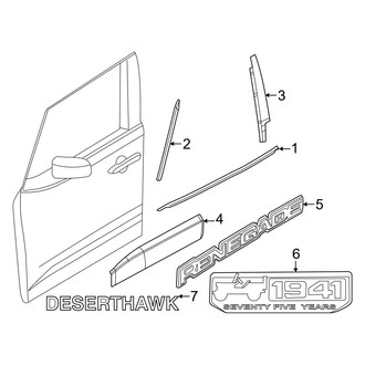 Jeep OE - Front Door - Exterior Trim