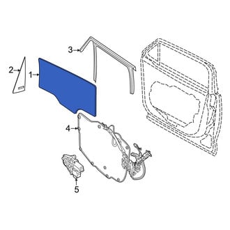 Jeep OE - Front Left Door Glass