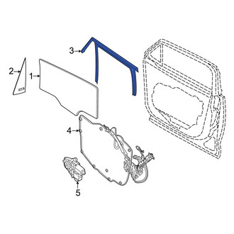 Jeep OE - Front Left Window Channel