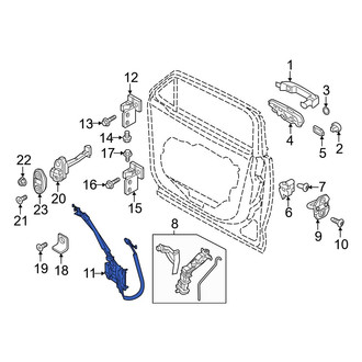 Jeep OE - Front Left Door Latch Cable