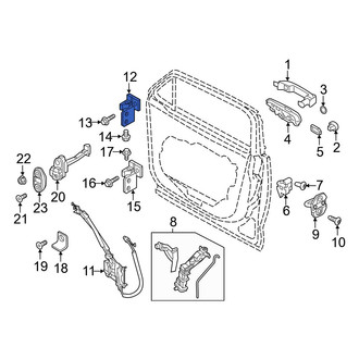 Jeep OE - Front Left Upper Door Hinge