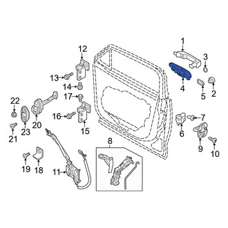 Jeep OE - Rear Left Exterior Door Handle Base